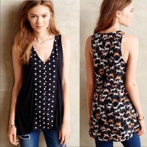 Anthropologie Porridge Minthi Horse Equestrian Top